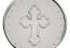 Сребърена монета с икона на Свети Димитър