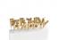 Луксозни златни свещи Happy Birthay