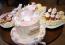 Торта за бебе с декорация макарони