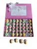 Кутия декорирани бонбони за свето кръщение + късмети