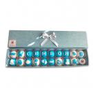 Кутия декорирани бонбони в синьо и бяло Симеон